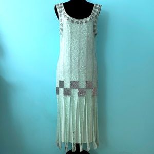 1920s Beaded Flapper Dress | Unique Vintage